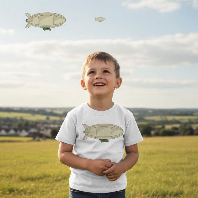 Zeppelin Luftskepp Retro Sci-Fi Blimp T Shirt (Skapare uppladdad)