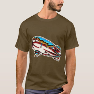 zeppelin traditionell tatuering metall t shirt
