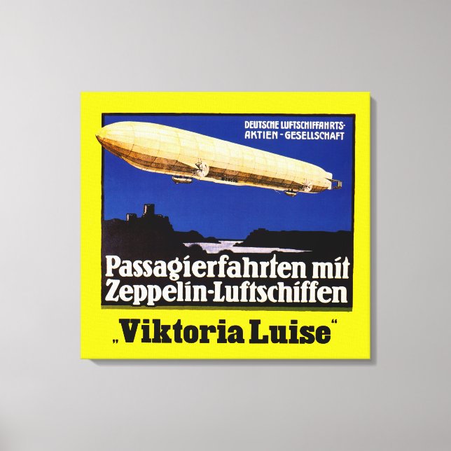 Zeppelin Viktoria Luise Canvastryck (Framsida)