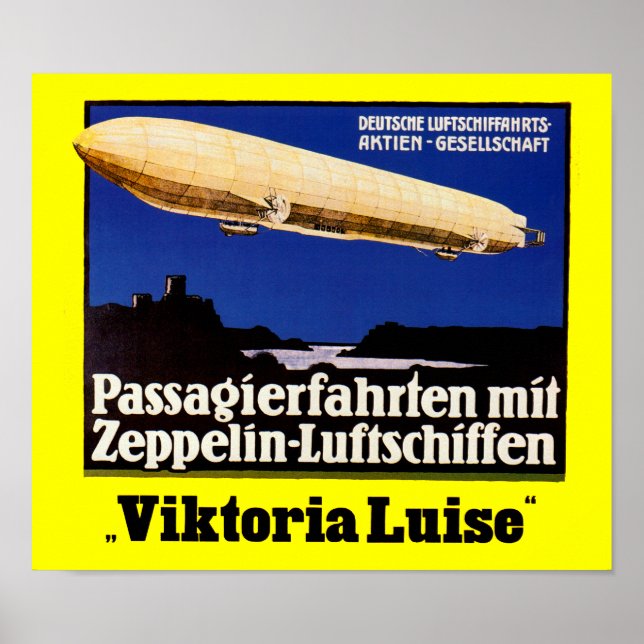 Zeppelin Viktoria Luise Poster (Framsidan)