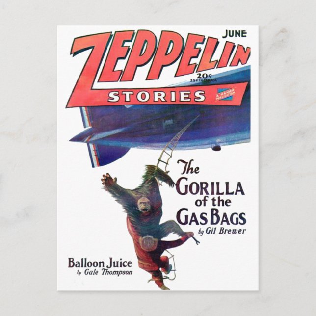 Zeppelinberättelser Vykort (Framsida)