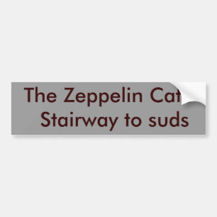 ZeppelinCafetrappan till suds Bildekal