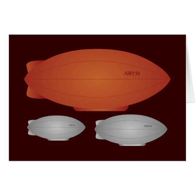 Zeppelins Hälsningskort (Framsidan Horizontal)