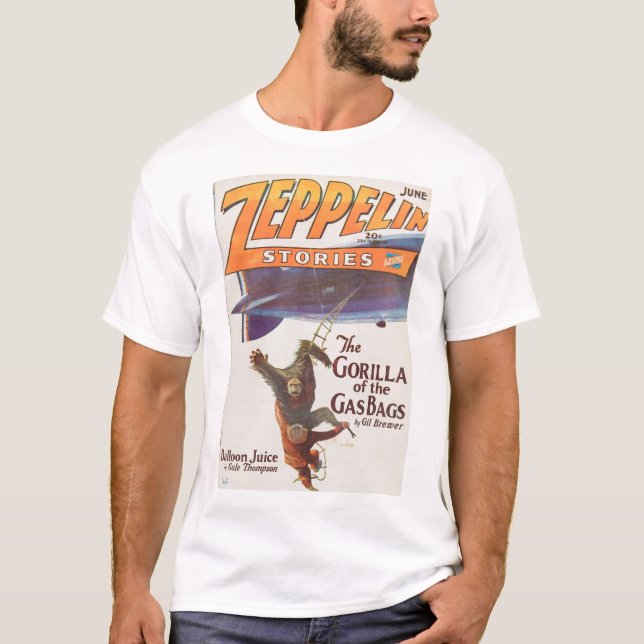 Zeppelins och Gorillas! T Shirt (Framsida)
