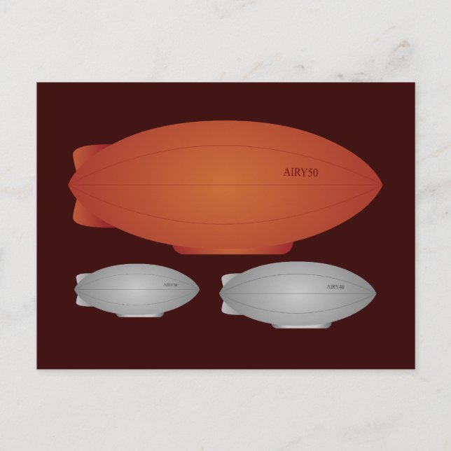 Zeppelins Vykort (Framsida)