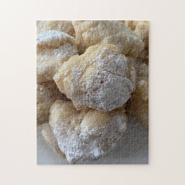 Zeppole Fried Donut Dough Sugar Dessert Pussel (Vertikal)