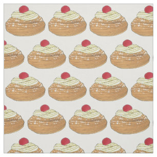 ZEPPOLE Italienska Fried Dough Pastry Bakery Foodi Tyg