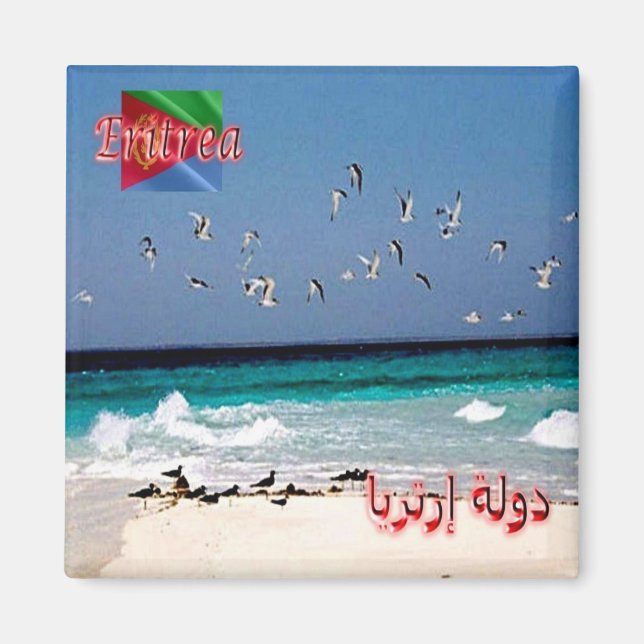 zER008 ERITREA, Eritrean Kusten, Afrika, Fridge Magnet (Framsidan)