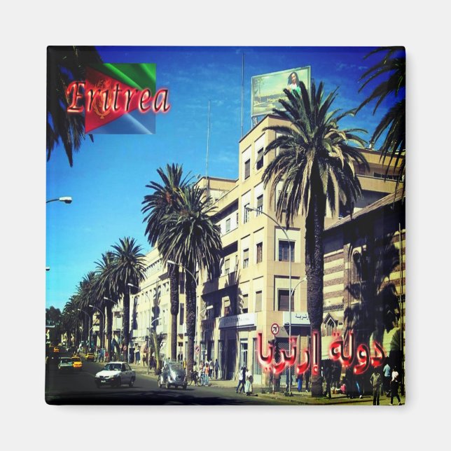 zER012 ERITREA, Harnet Avenue, Afrika, Fridge Magnet (Framsidan)