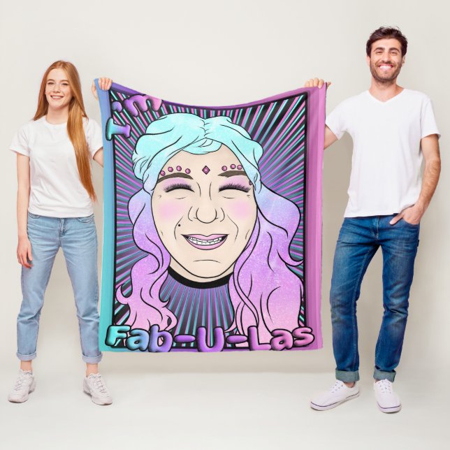 Zer0's Fab-U-Las Fleece Blanket, Medium (På plats)