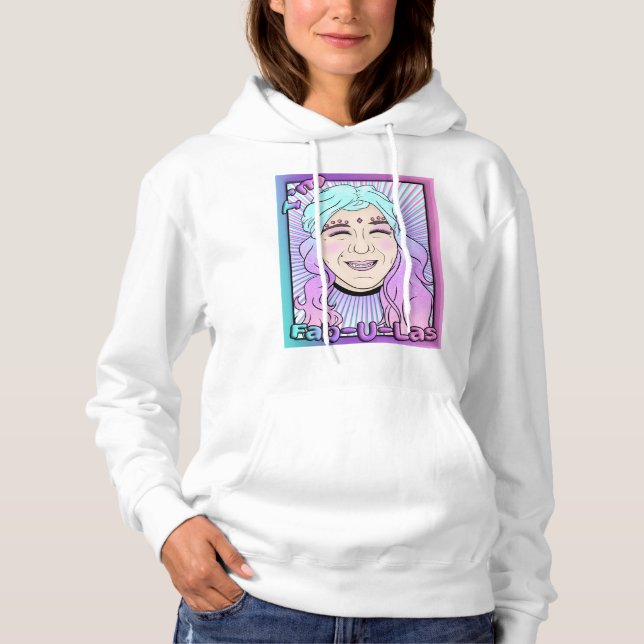 Zer0's Fab-U-Las Women's Hooded Sweatshirt T Shirt (Framsida)