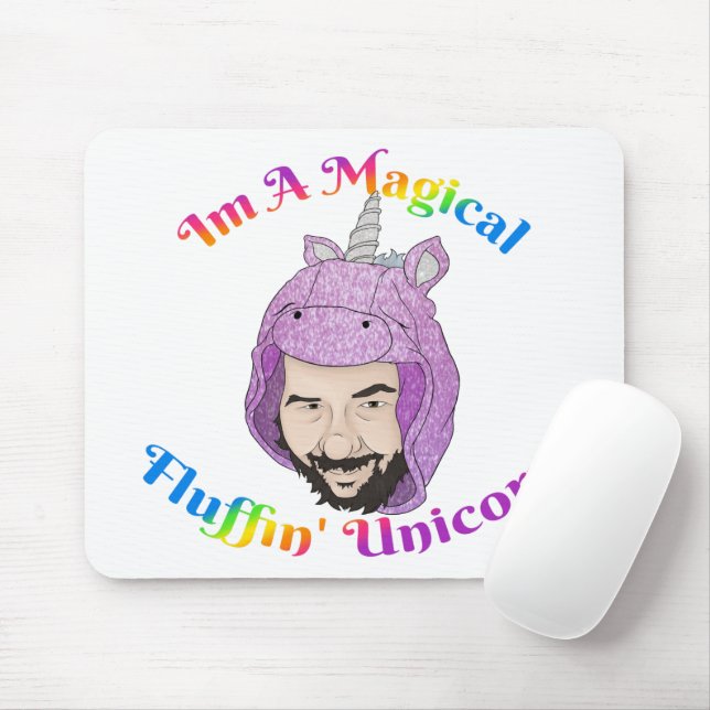 Zer0's Magic Fluffin Unicorn Mousepad Musmatta (Med mus)