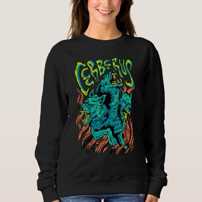 Zerberus Helldog Greece Myths Cerberus T Shirt (Framsida)
