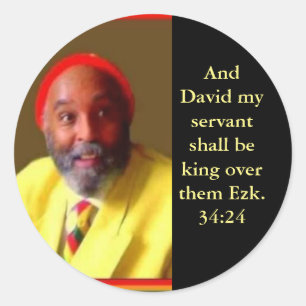 Zere Yacob Ezekiel 37-klistermärken Runt Klistermärke