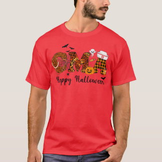 zERl Leopard CMA Nurse Happy halloween Vibes Pumpk T Shirt