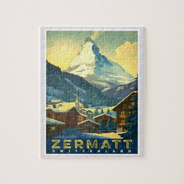 Zermatt - Capture the Majestic Matterhorn Pussel (Vertikal)