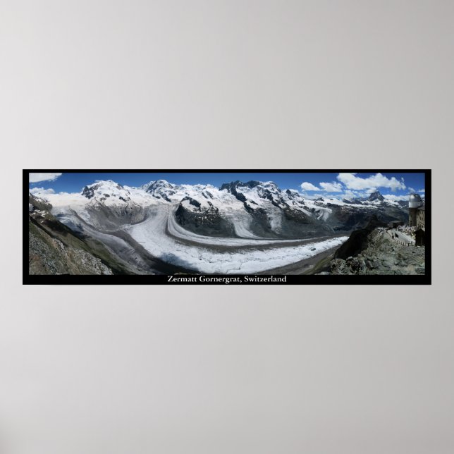 Zermatt Gornergrat, Schweiz Poster (Framsidan)