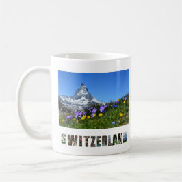 Zermatt Matterhorn Schweiz schweiziska Alpernor Kaffemugg