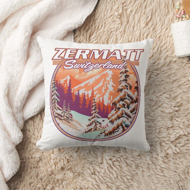 Zermatt Schweiz logotyp Kudde (Filt)