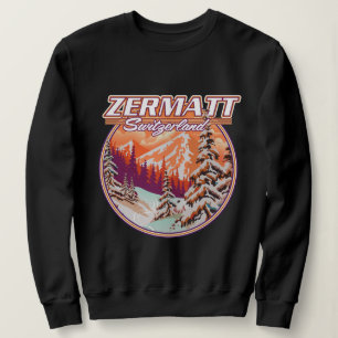 Zermatt schweiz logotyp t shirt