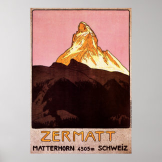 Zermatt Schweiz Poster