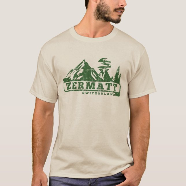 Zermatt Schweiz T-shirt (Framsida)