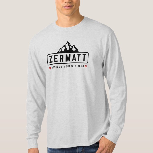 Zermatt Schweiz utomhus T-Shirt (Framsida)