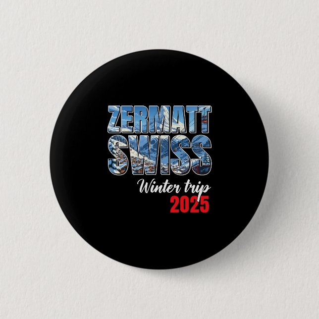 Zermatt Schweiz Vinterresa 2025 Schweiziska skidor Knapp (Framsida)