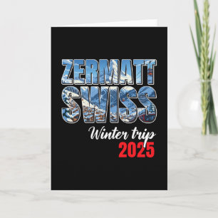 Zermatt Schweiz Vinterresa 2025 Schweiziska skidor Kort
