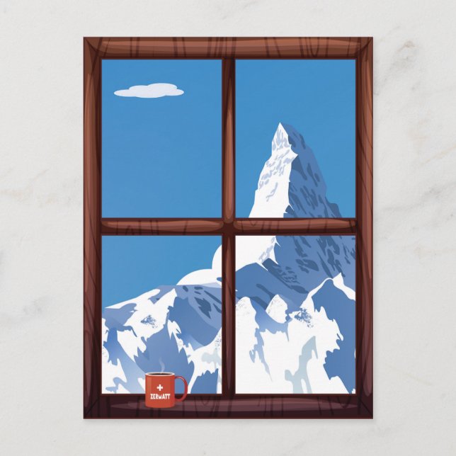 Zermatt, Schweiz Vykort (Framsida)