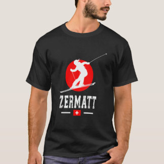 Zermatt Ski Resort Alps Swiss Mountains Switzerlan T Shirt