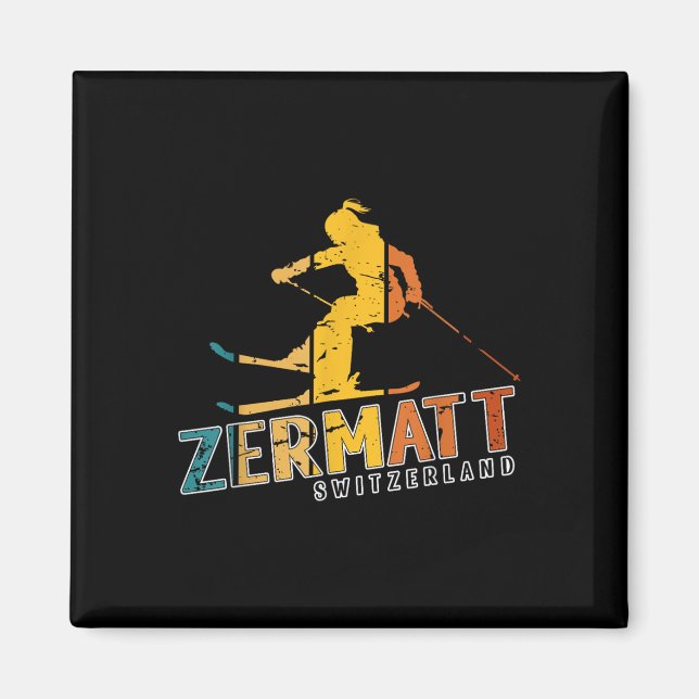 Zermatt Swiss Alpernas Alpine Skiing Schweiz Mount Magnet (Framsidan)
