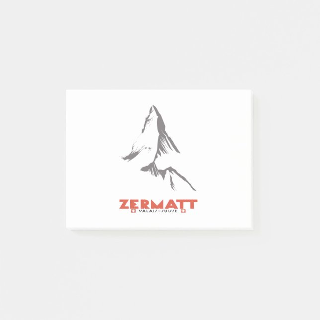 Zermatt, Valais, Schweiz Post-it Block (Framsida)