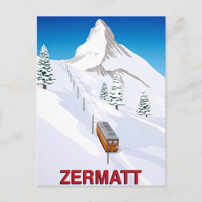 Zermatt Vykort (Framsida)