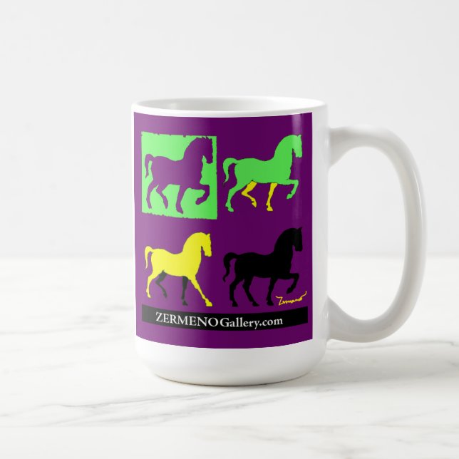 Zermenos "4 hästar ", kaffemugg (Höger)