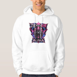 ZERO69 Den Alfa Neonvargen Hoodie