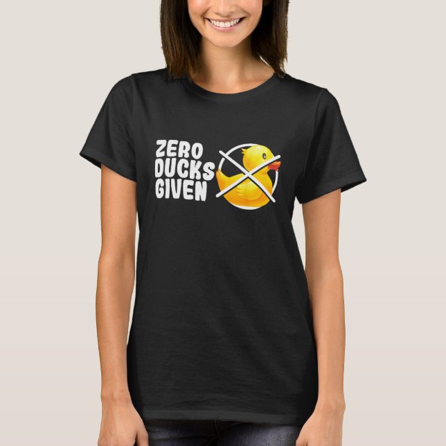 Zero Ankor med Bath Leksak Funny Duckie Rubber Ank T Shirt (Framsida)