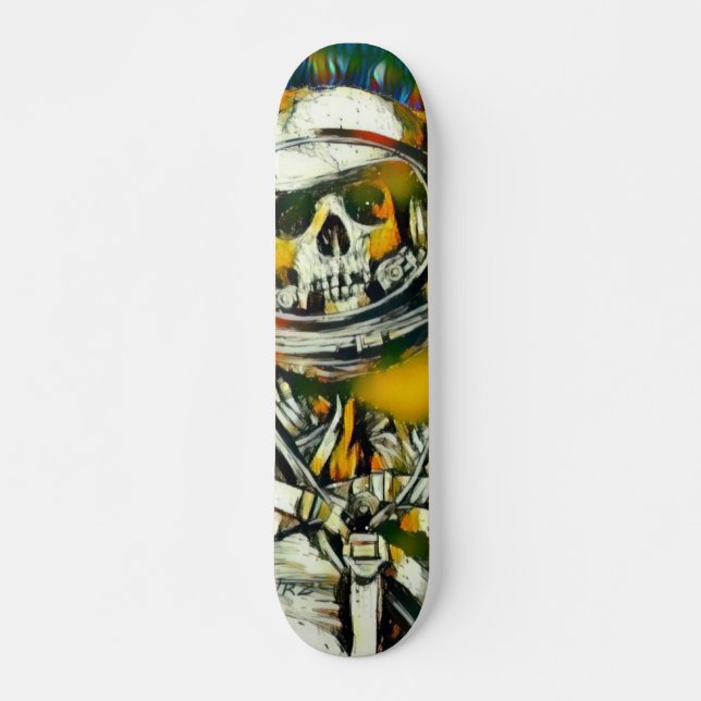 Zero Dead Man Anpassningsbar Inslag Chrome Pro Par Mini Skateboard Bräda 18,7 Cm (Framsida)