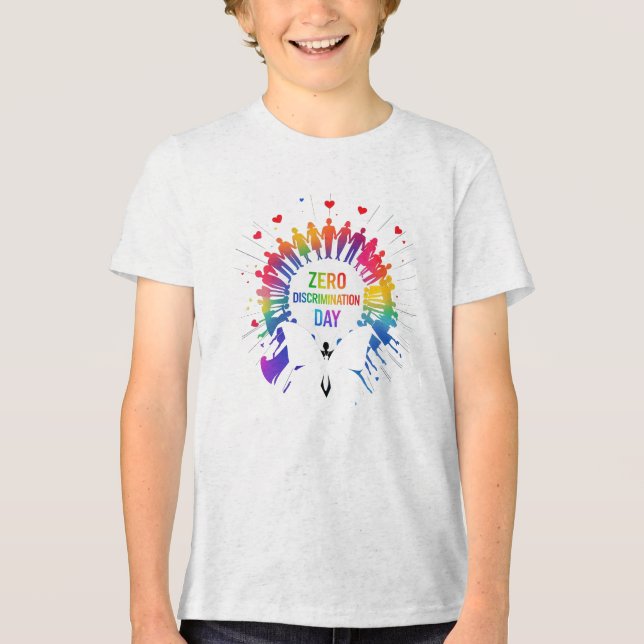 Zero Discrimination Day  T Shirt (Framsida)
