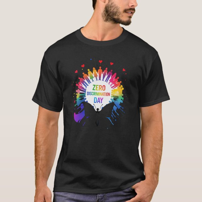 Zero Discrimination Day  T Shirt (Framsida)