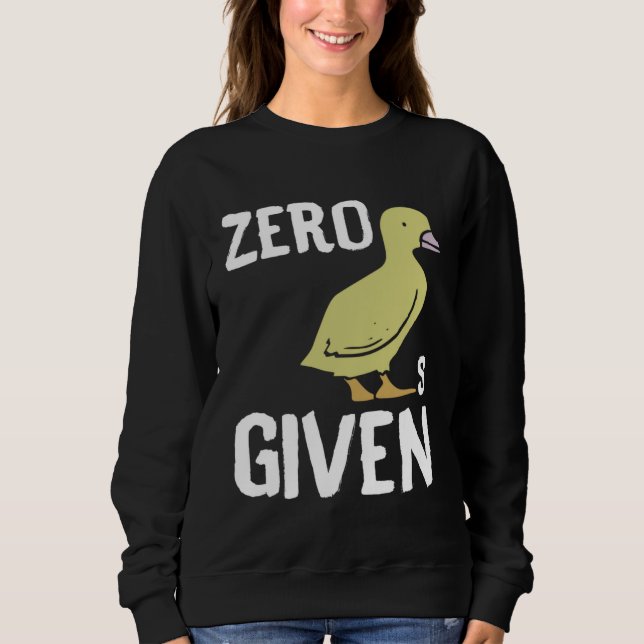 Zero Ducks Given  Duck T Shirt (Framsida)