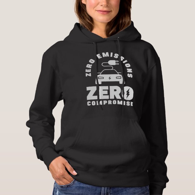 Zero Emissions Zero Compromise Battery Electric Ve T Shirt (Framsida)
