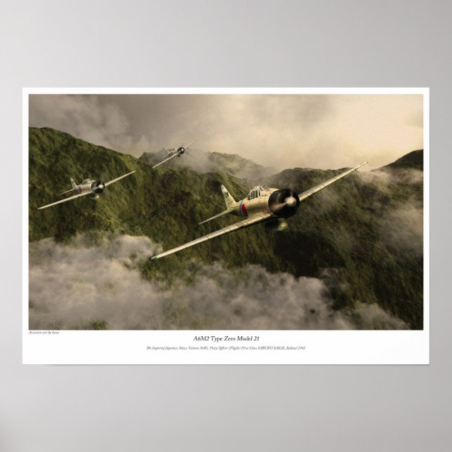 Zero fighter "Saburo Sakai" Poster (Framsidan)