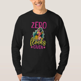 Zero Flocks Given Flamingo Ananas T Shirt