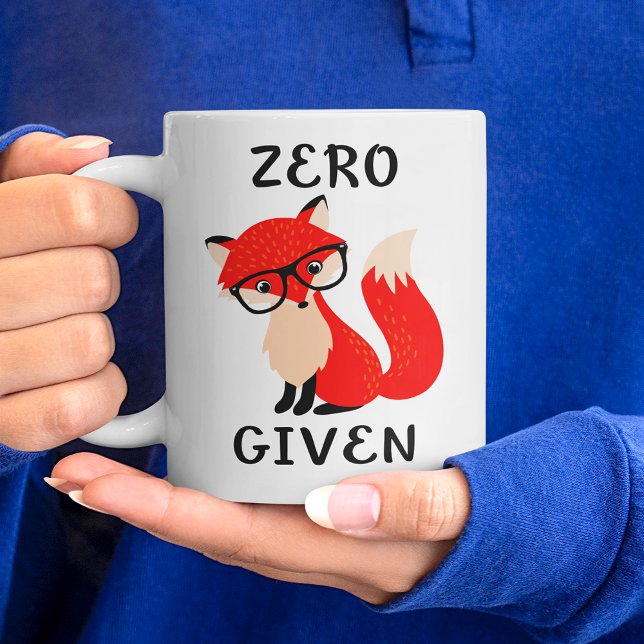 Zero Fox Given Funny Quote Coffee Mug Jumbo Mugg (Zero Fox Given Funny Quote Coffee Mug)
