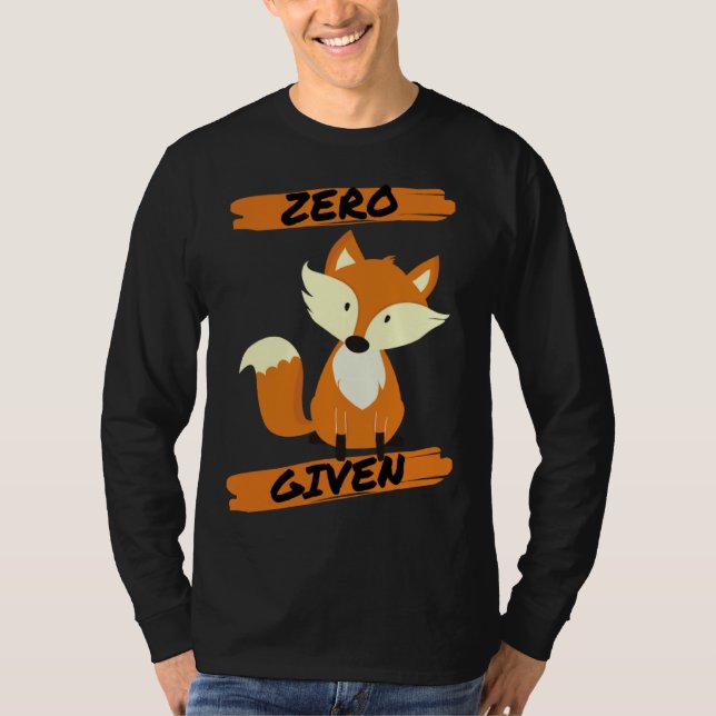 Zero Fox Given  Pun T Shirt (Framsida)