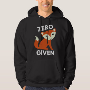 Zero Fox har angetts Hoodie