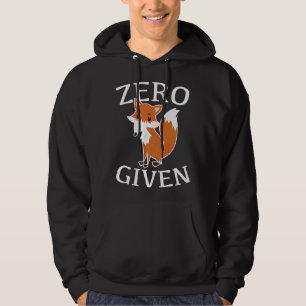 Zero Fox har angetts Hoodie