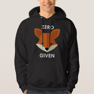 Zero Fox har angetts Hoodie