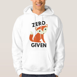 Zero Fox har angetts Hoodie